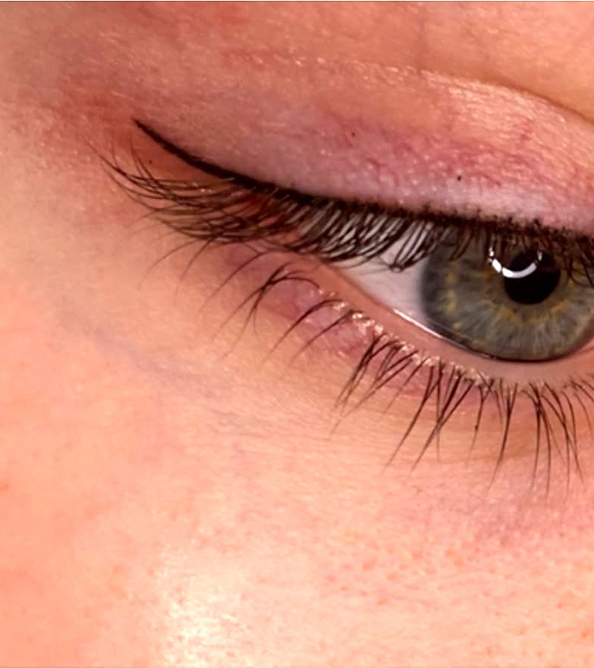 Permanent winged eyeliner